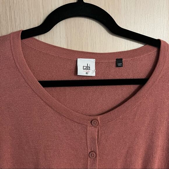 Cabi Dusty Pink Cardigan - Picture 3 of 4